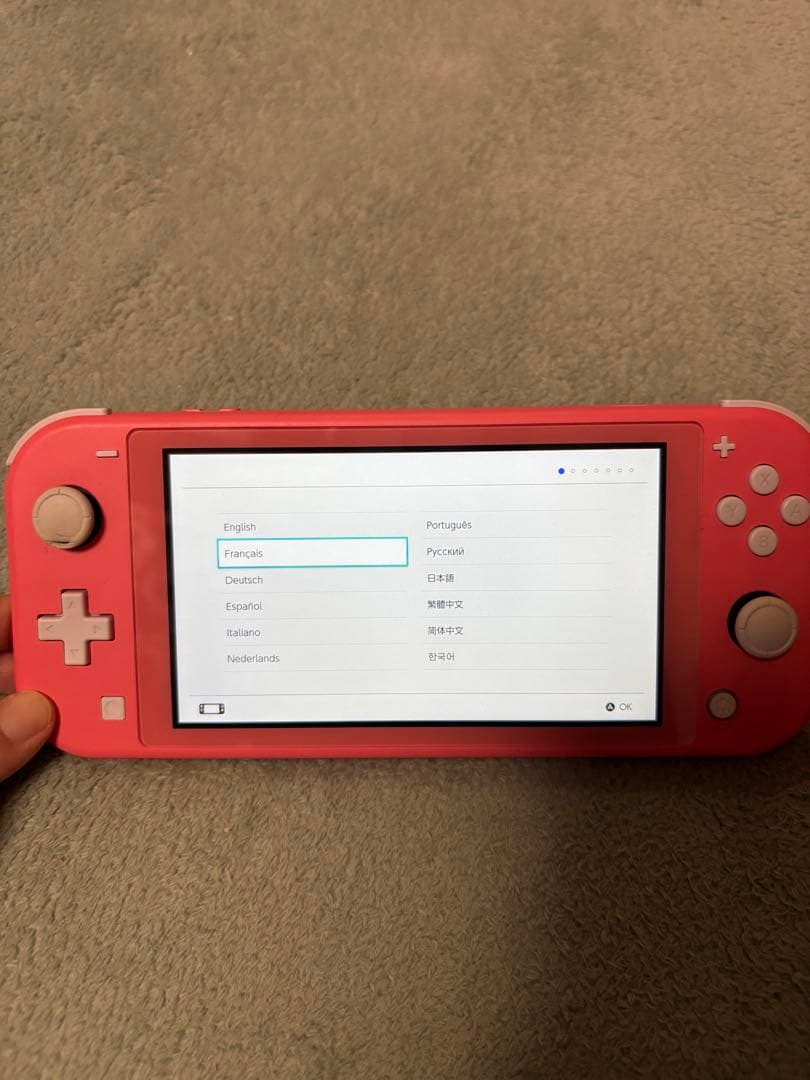 Switchライト　ピンク　ケース付き