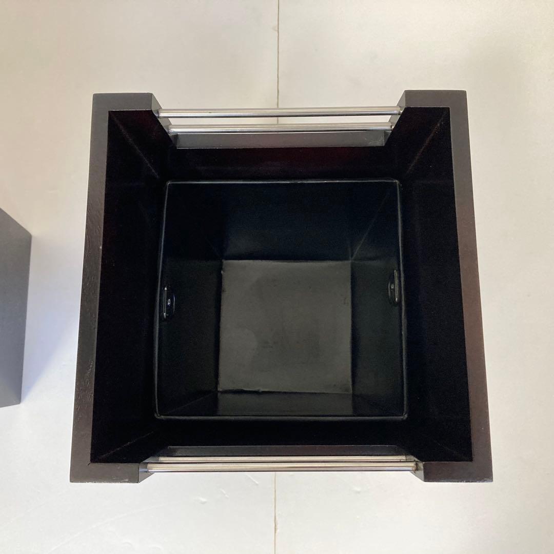 傘立て ゴミ箱 ダストボックス スタンド 2点 木製 アジアン バリ モダン