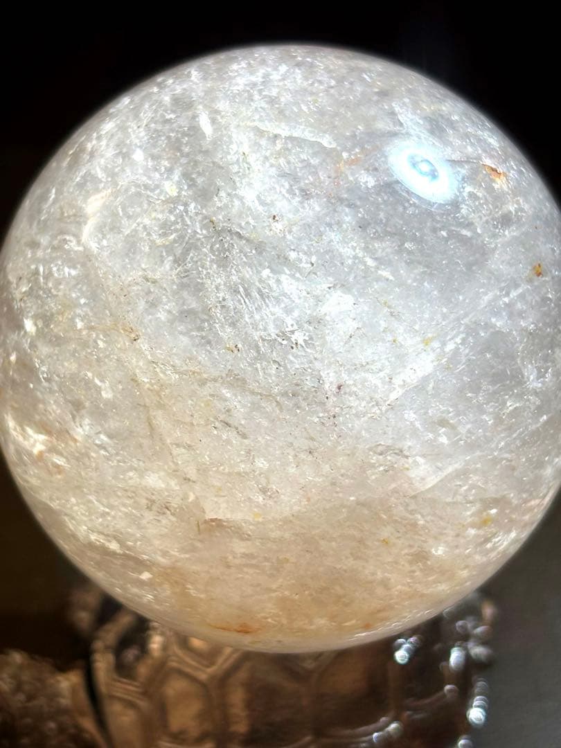 ピンクアゼツライトスフィア 55㎜ アメリカ産（新品未使用）亀の台座