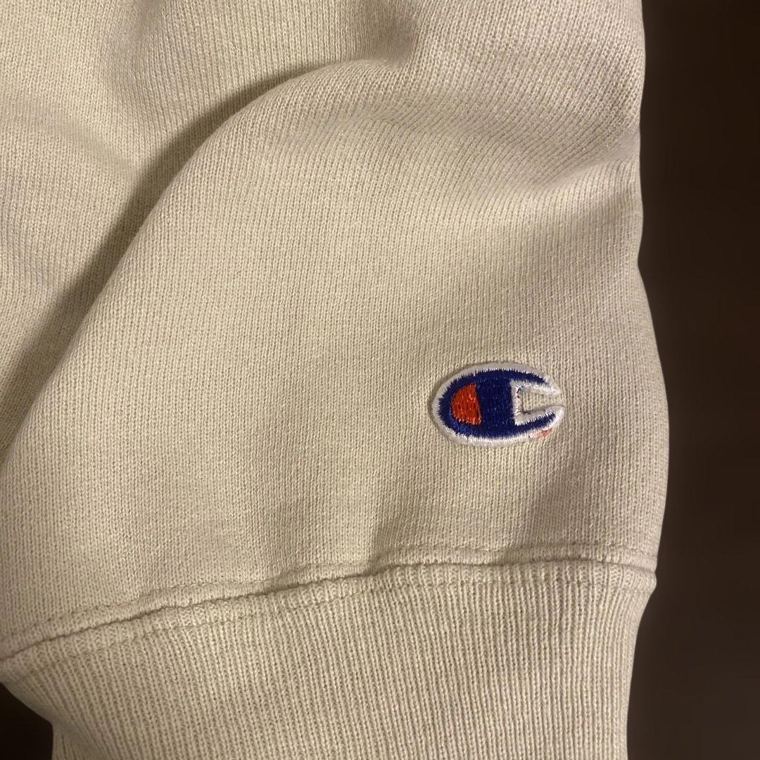チャンピオン　リバースウィーブ　ベージュ　M　USA製 champion 90s