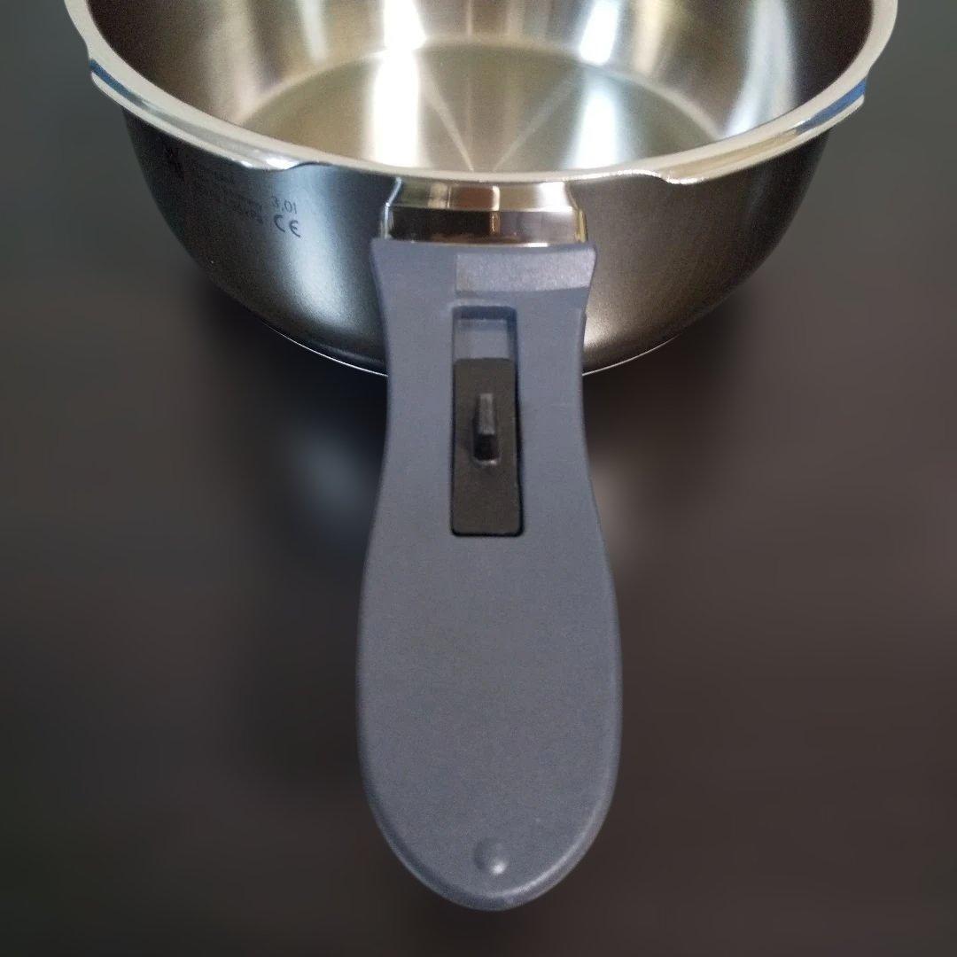 WMF パーフェクトプラス圧力鍋 3L 蒸し器 ガラス蓋 レシピブック付き