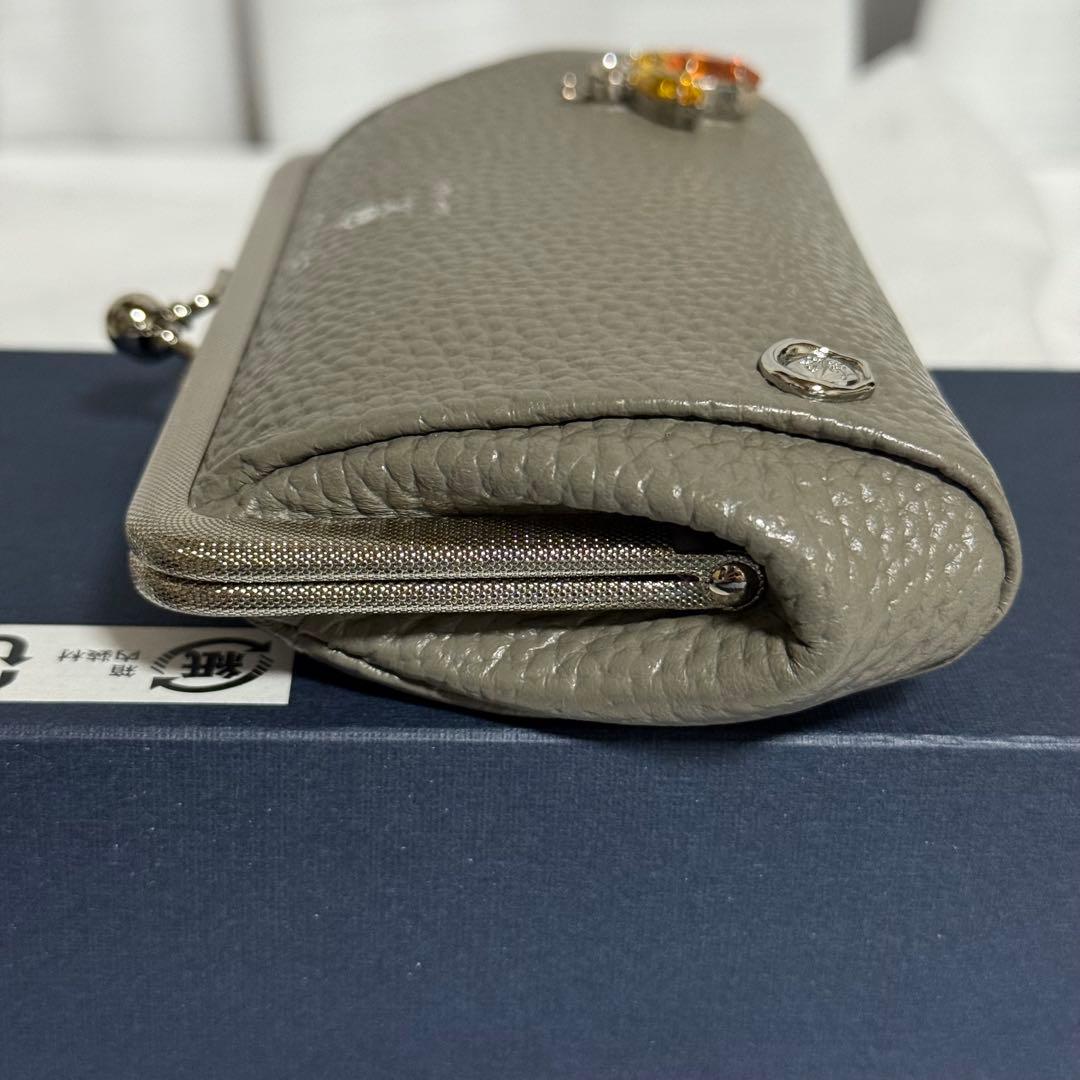 ⭐️未使用⭐️　A.D.M.J. がま口財布　スワロフスキー　ビー　ハチ　箱付き