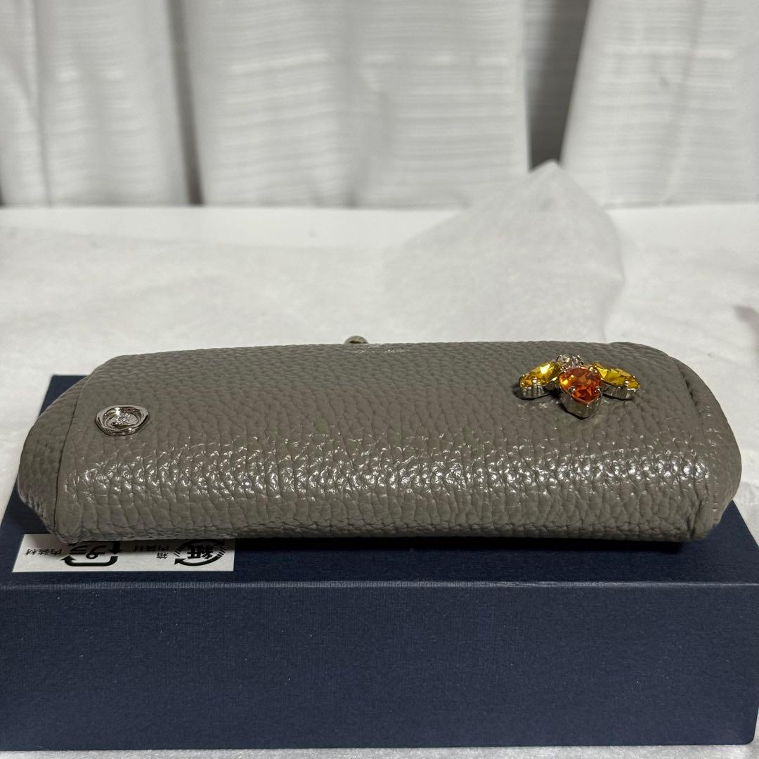 ⭐️未使用⭐️　A.D.M.J. がま口財布　スワロフスキー　ビー　ハチ　箱付き