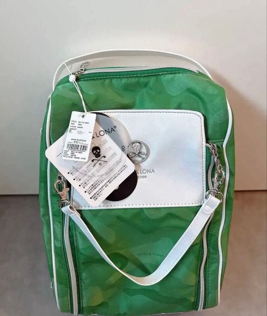 新品 ✨ MARK&LONA シューズケース 緑 マーク&ロナ バッグ 靴