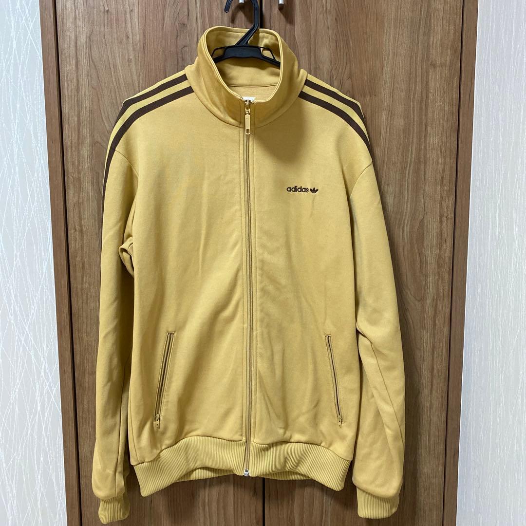 アディダス トラックジャケット ジャージ クレイジーパターン ブラウン