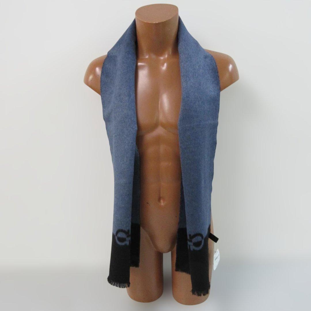 定価41800円の7割引フェラガモ絹カシミヤ新品箱付Ferragamoマフラー