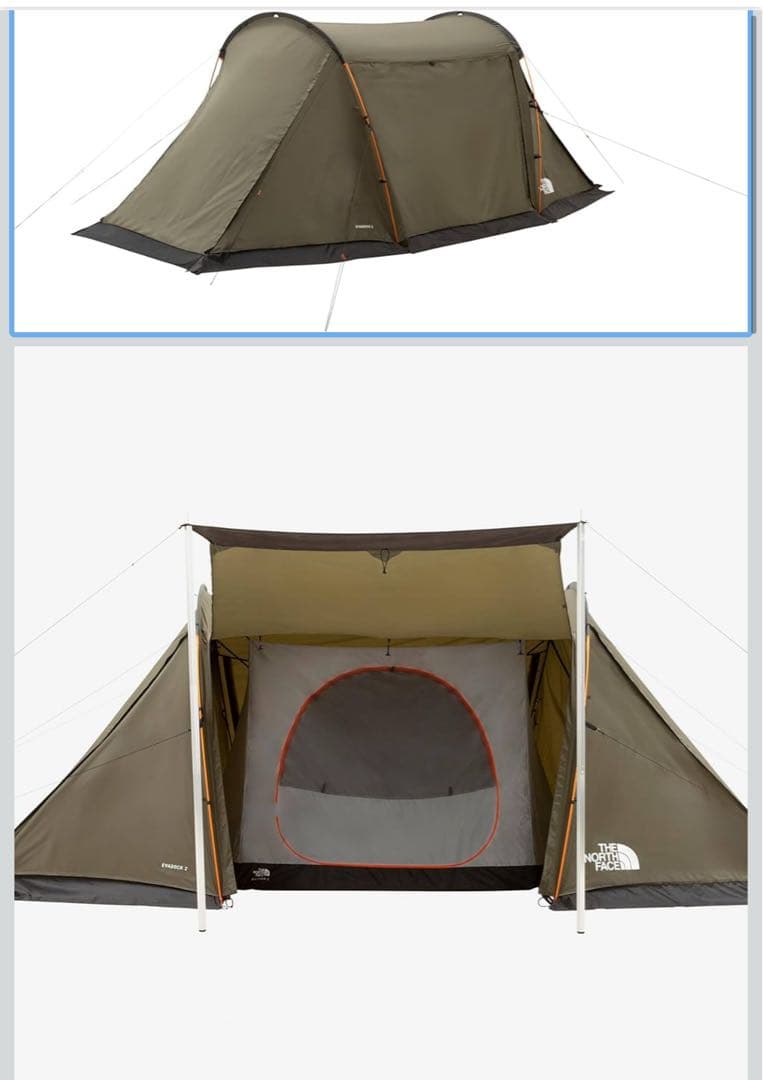 新品　ノースフェイス Evadock 2 テント キャンプ　NV22324