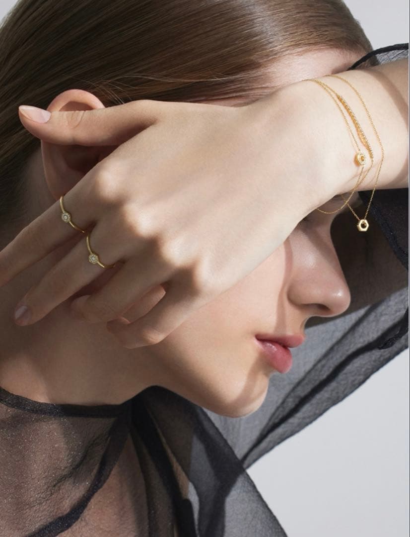 AHKAH ルーシュ　ダイヤモンド　ブレスレット