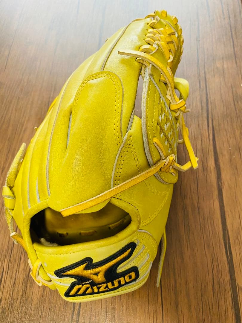 ミズノ オーダーグローブ 右投げ用 イエロー