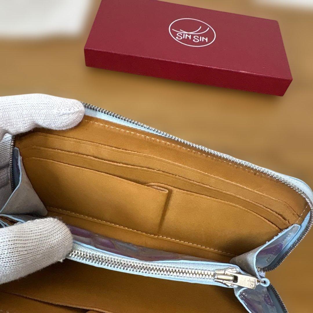 [超美品] 新進工房 パヴェレザー 極小長財布 batard-バタール【管:Ｚ】