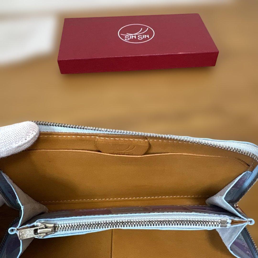 [超美品] 新進工房 パヴェレザー 極小長財布 batard-バタール【管:Ｚ】