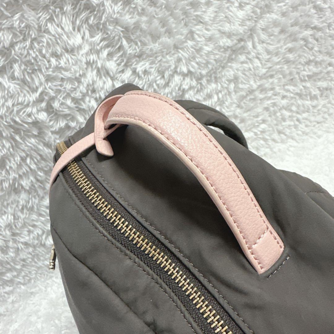 Agnes b. リュックサック ブラウン　ピンク