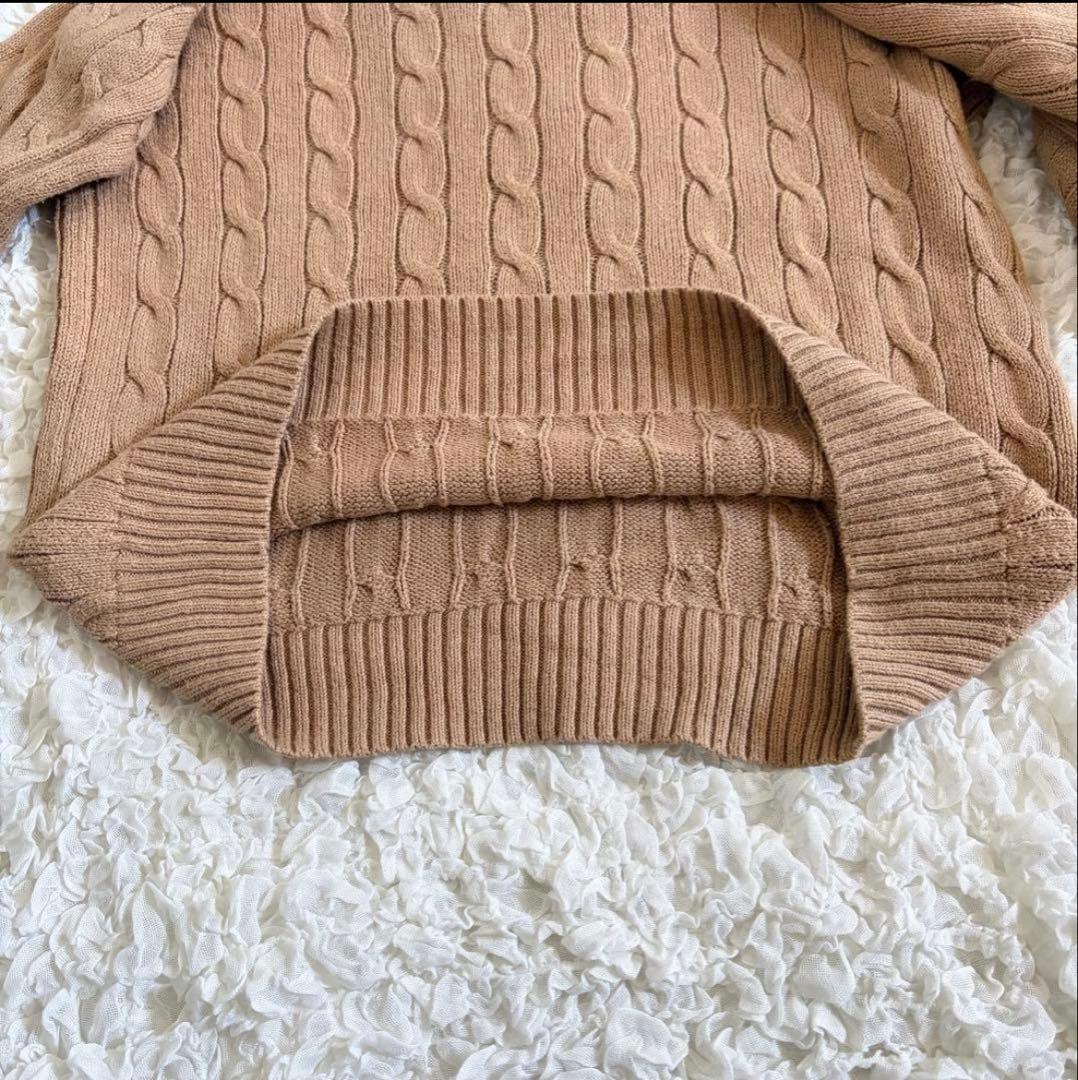 Polo Ralph Lauren ケーブルニット キャメル Mサイズ