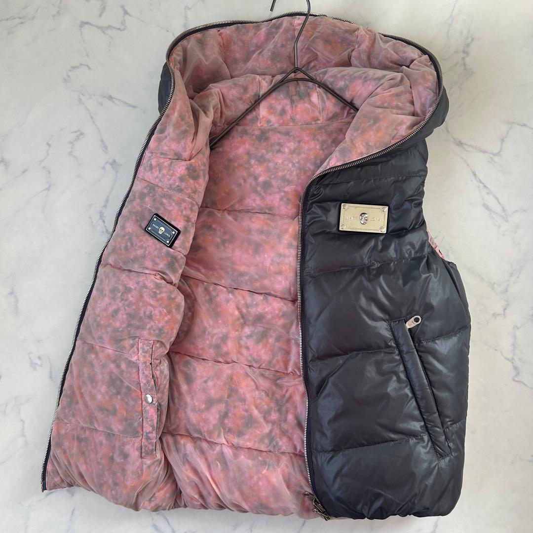 希少デザイン 美品 マークアンドロナ ダウンベスト リバーシブル