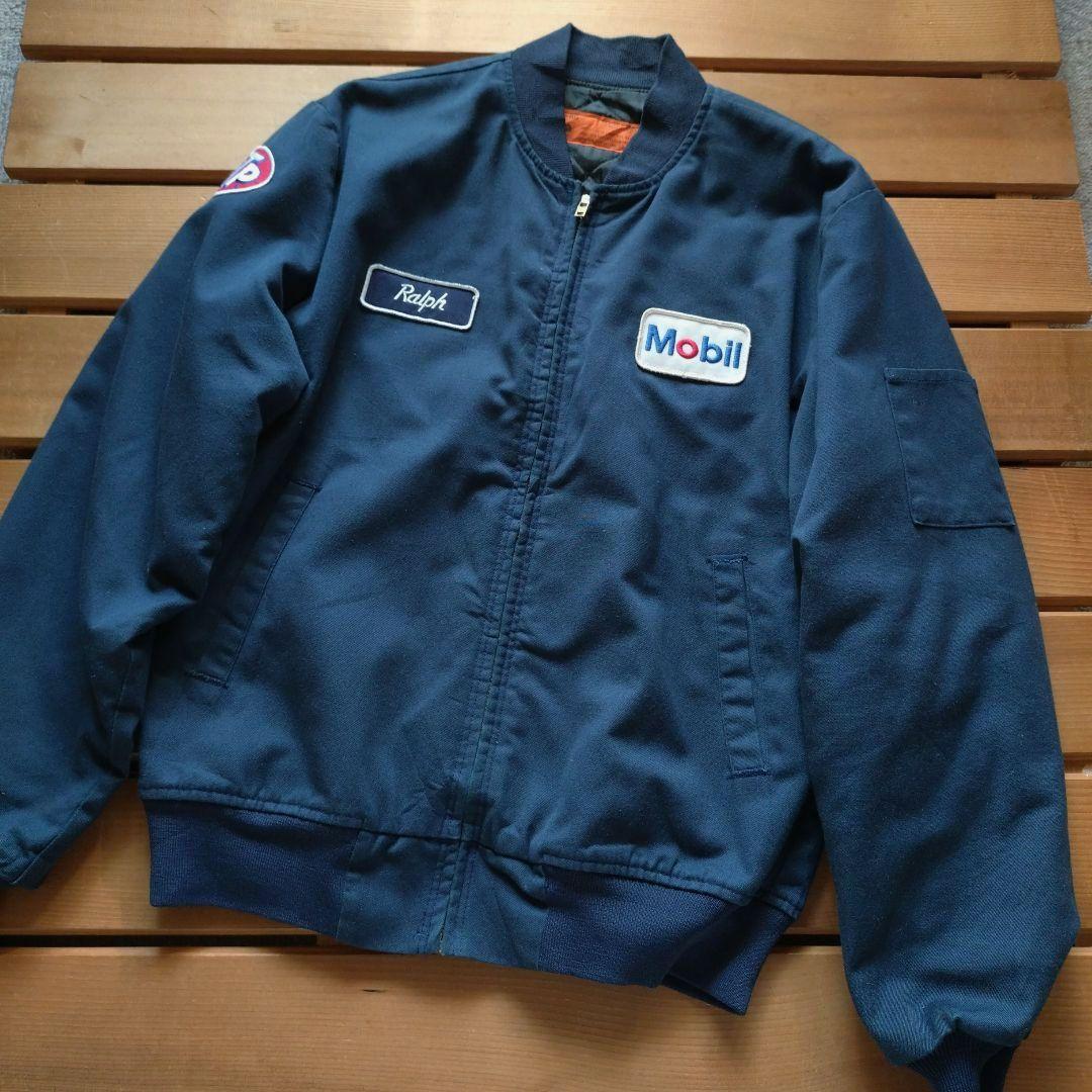60-70's REDKAP ワークジャケットUSA製　\"Mobil\"