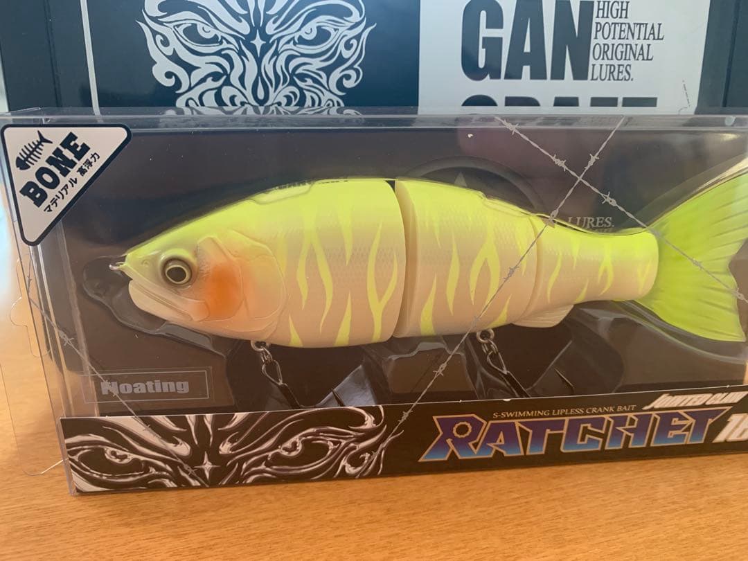 ガンクラフト ジョインテッドクローラチェット184 おすずチャートタイガーボーン