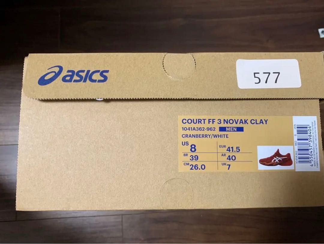 アシックス　COURT FF3 NOVAK 26cm クレーコート ff 3