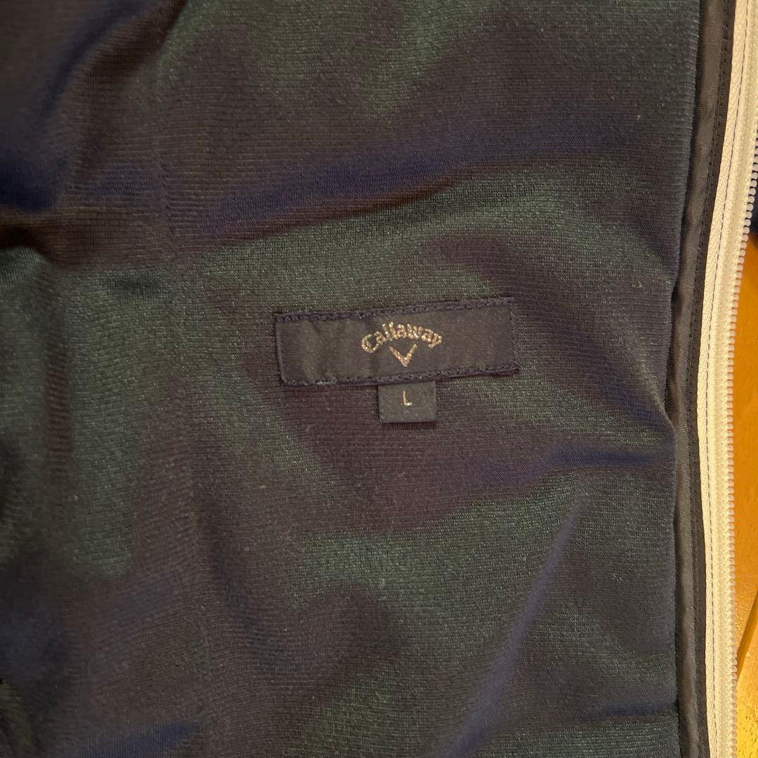 【美品】Callaway ネイビーキルティングジャケット Lサイズ キャロウェイ