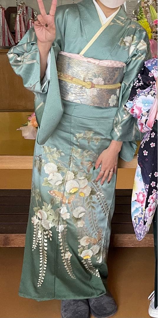 螺鈿 金彩 暈し 辻ヶ花 訪問着セット - メルカリ