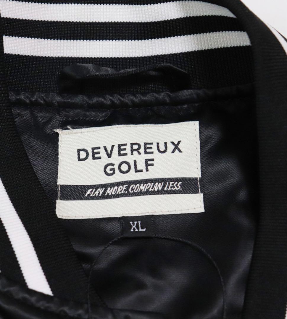 《デヴァローゴルフ》新品 ビッグロゴ・スカルキャディ・Dロゴ刺繍入ブルゾン XL