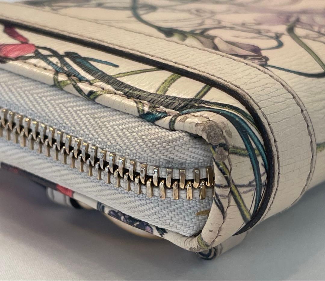 【GUCCI 】フローラ　シリーズ　ボタニカル柄　長財布