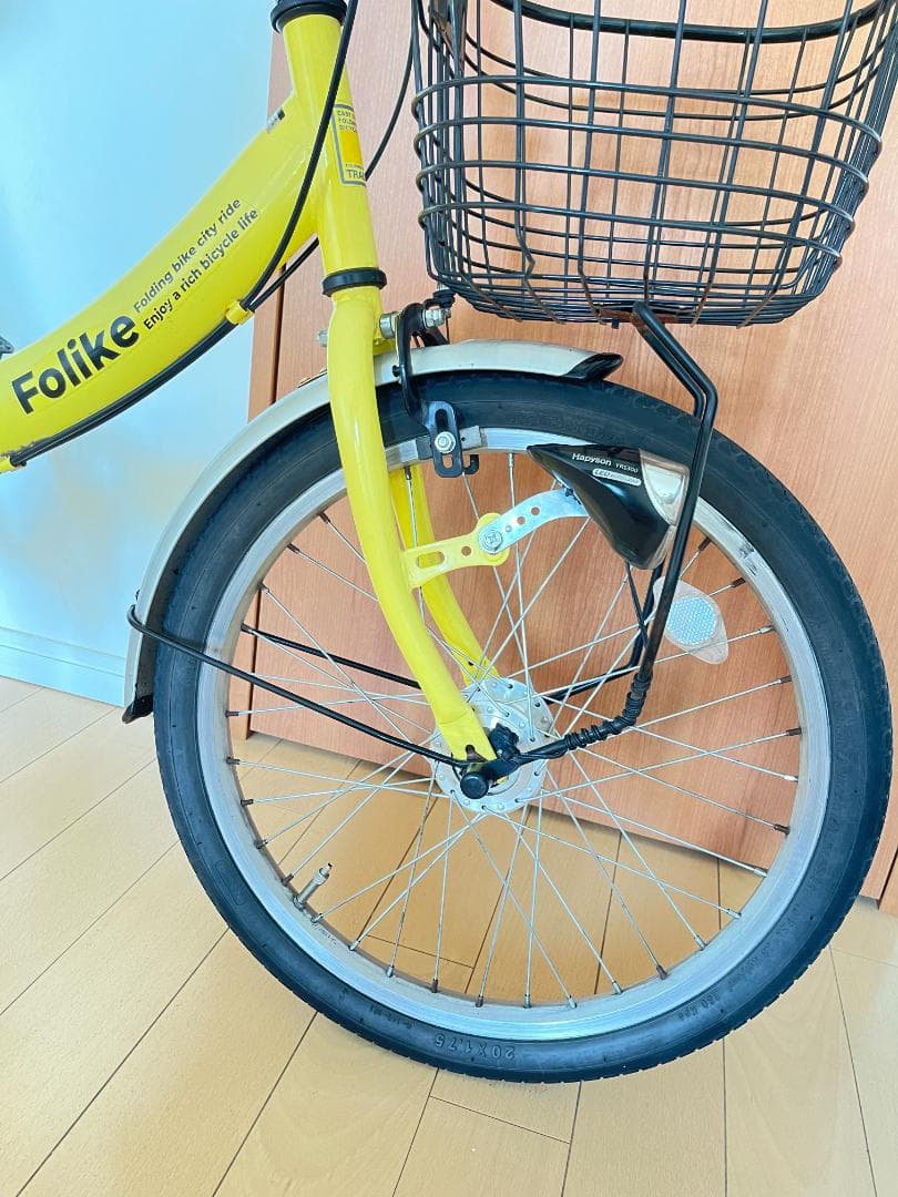 折りたたみ自転車 Folikeシマノ6段変速 20インチ LEDランプ 引取専用