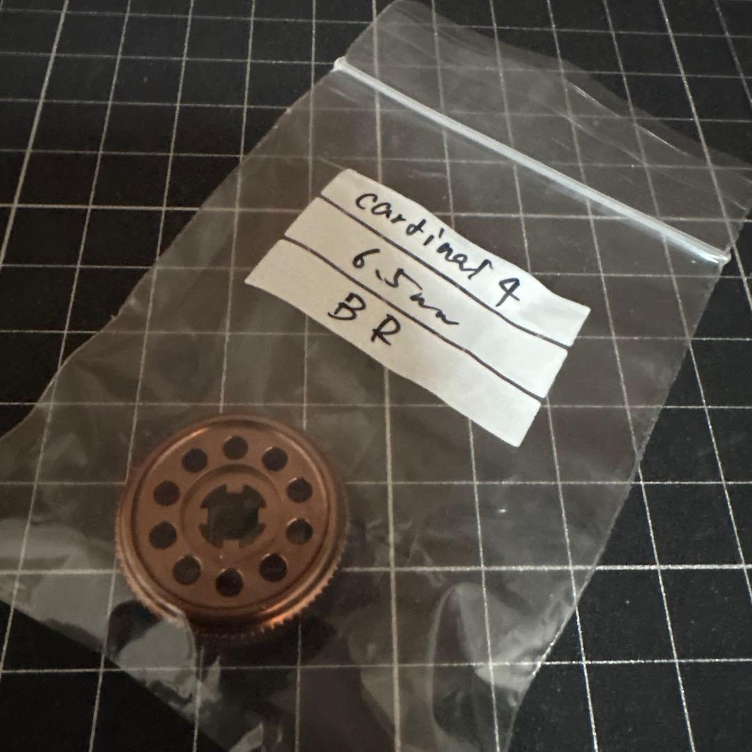 WCS ABU カーディナル4 44用　6.5mm ドラグノブ　ブラウン