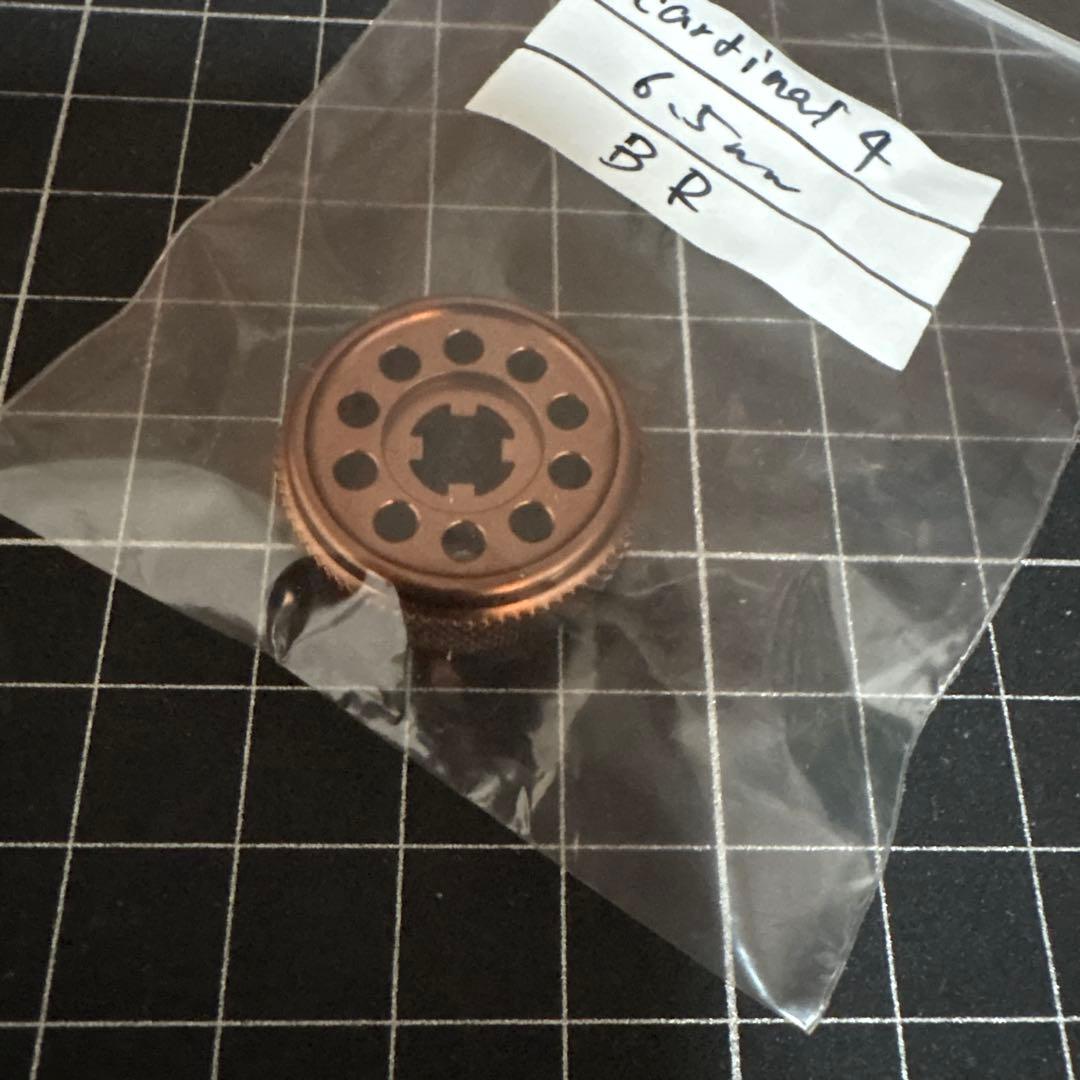 WCS ABU カーディナル4 44用　6.5mm ドラグノブ　ブラウン