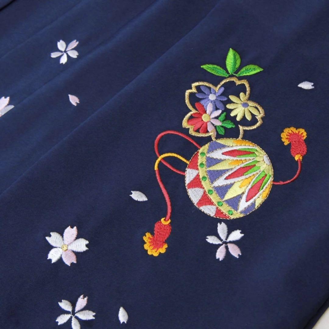 卒業式 袴 小学生 女の子 140 145 ジュニア袴4点セット012