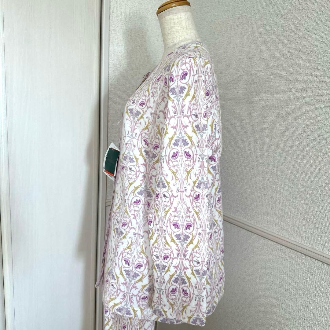 新品未使用タグ付　日本製ワコールミントン　暖か保温素材パジャマ　ラベンダーM