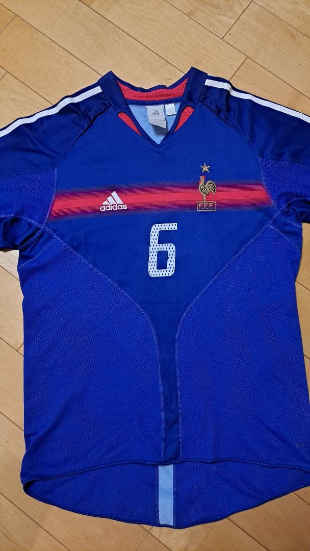 【レア】didas フランス代表 クロードマケレレ ユニフォーム ユーロ2004