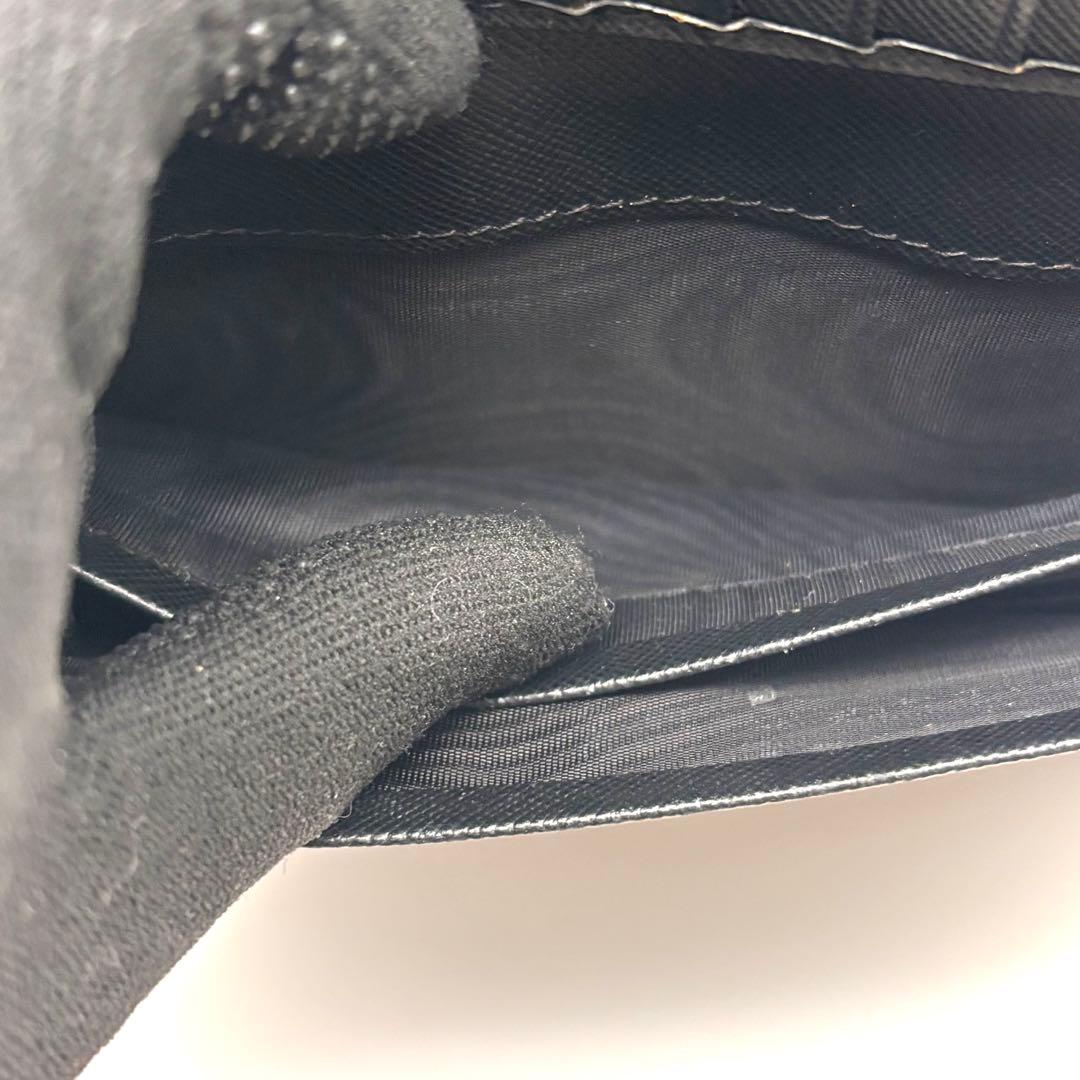 プラダ 長財布 三角ロゴ サフィアーノレザー Wホック ブラック 1M1133