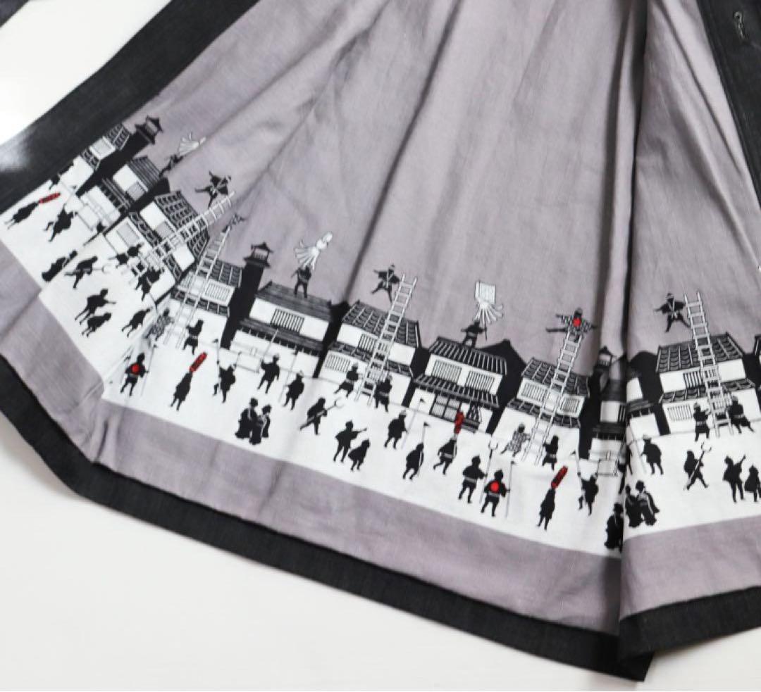 《坂本デニム》未使用 ストレッチ 江戸黒染めデニム火消し風半纏 ジャケット LL