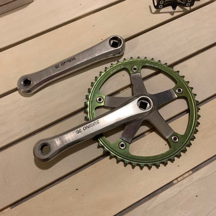 Sugino75 クランク 165mm 旧ロゴ スギノ njs ピスト