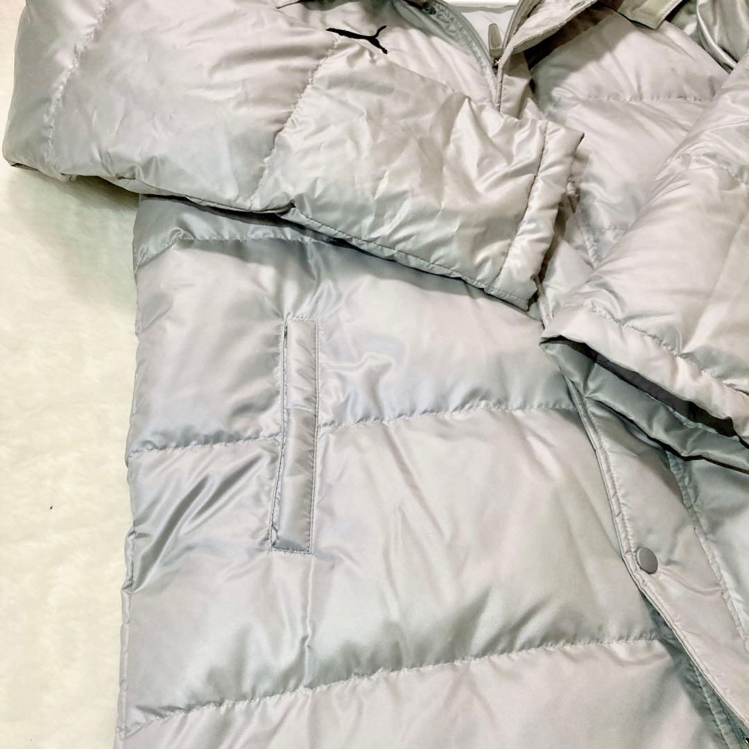 【美品✨】PUMA プーマ ベンチコート ロングダウンコート ワンポイントロゴ