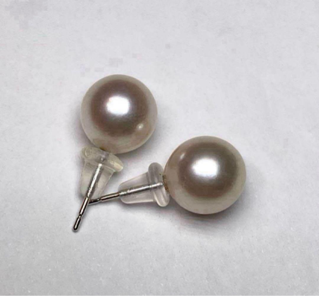 A2204 大珠あこや真珠天女級ピアス8.60mm