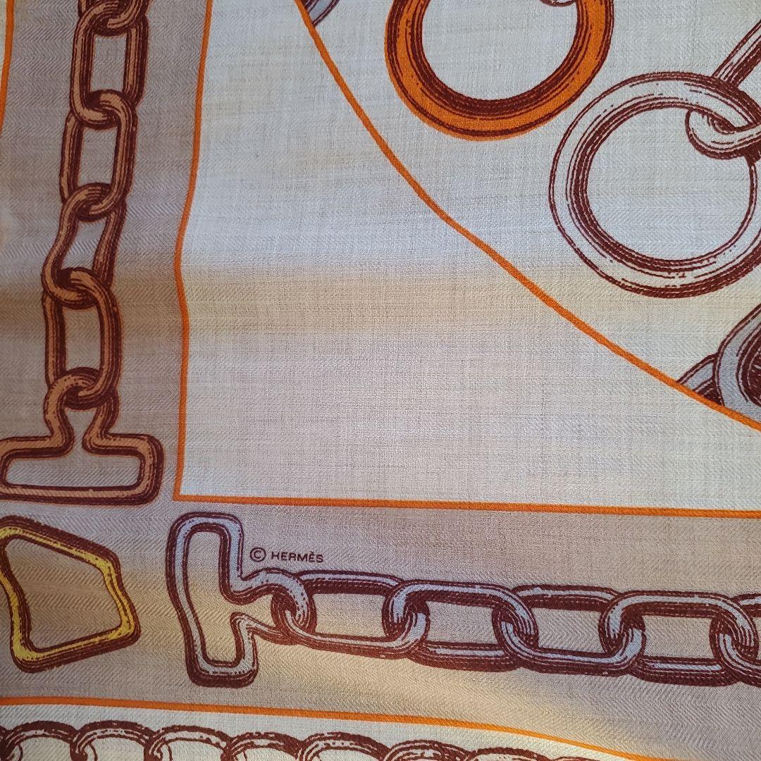 《最終価格　箱なし》エルメス　カレジュアン　カシミアシルク140 カレイドスコー