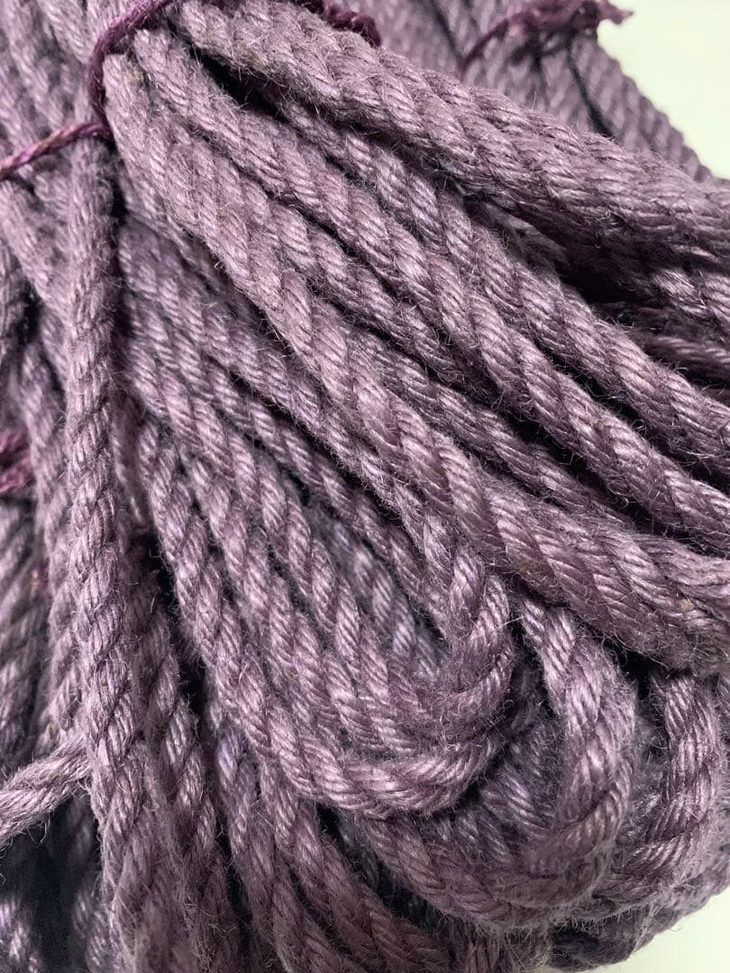 染麻縄　紫　6mm 7M 5本組　緊縛