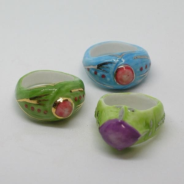 指輪のフェーヴ／全12個／2003年／ポースレン製