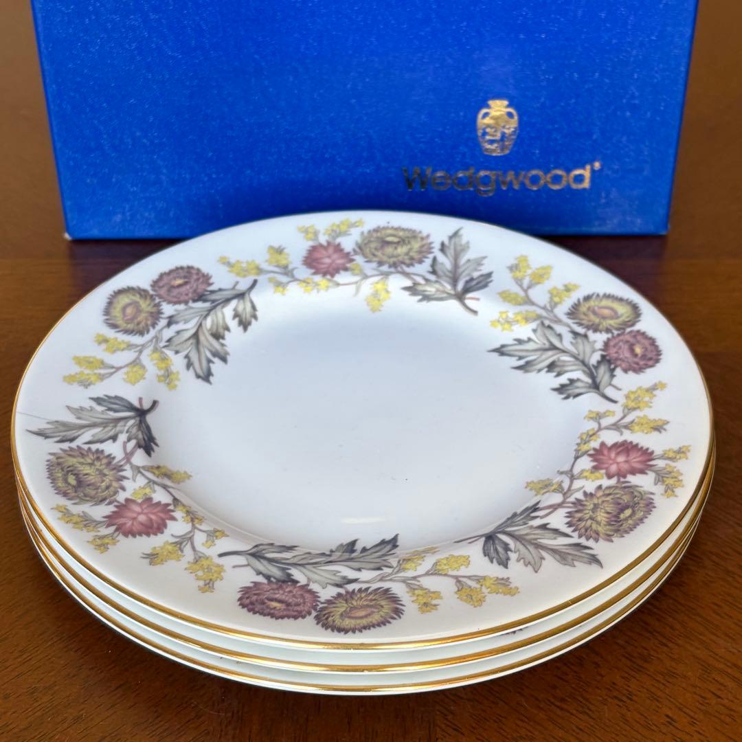英国ビンテージ】ウェッジウッド☆リッチフィールド☆ケーキ皿 3枚