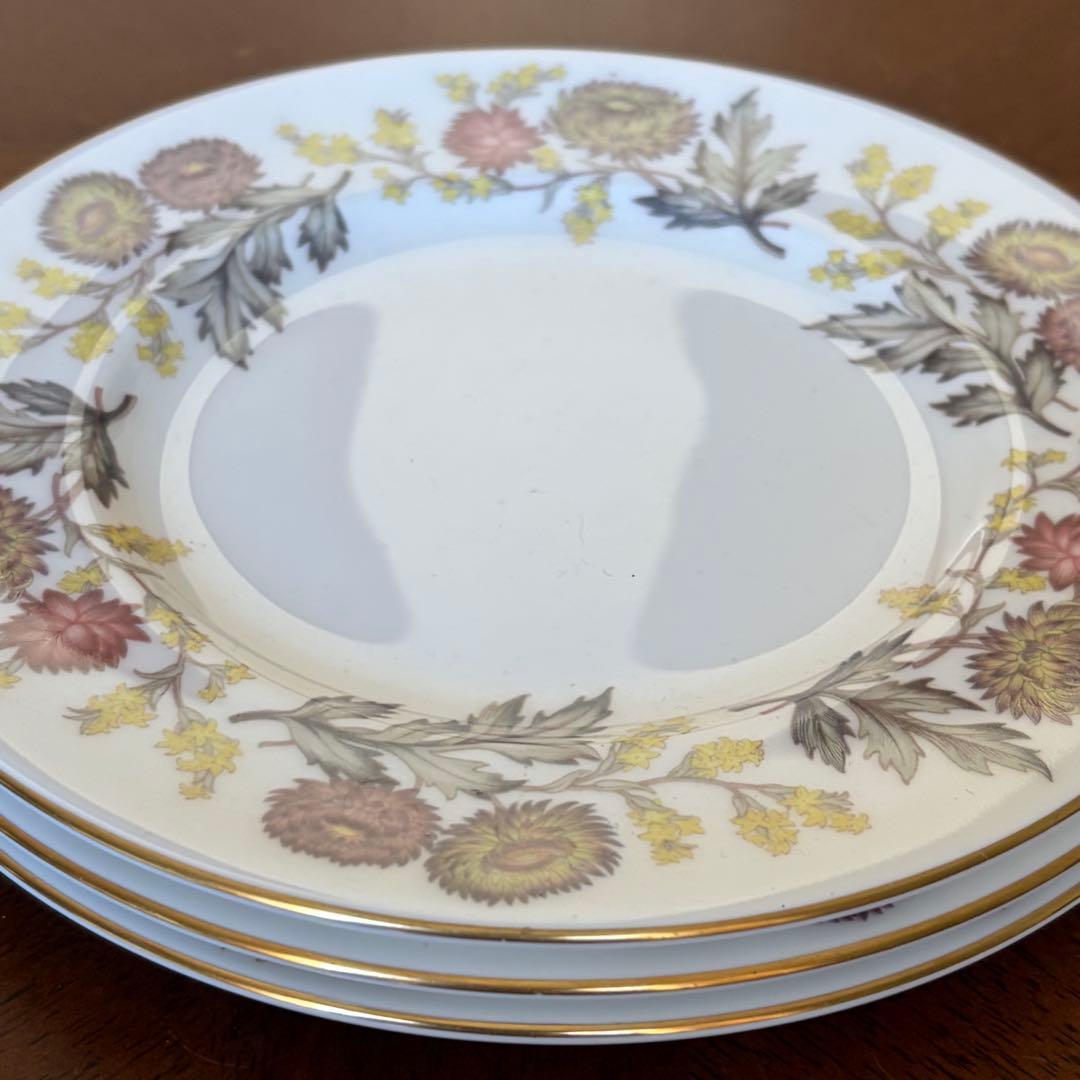 英国ビンテージ】ウェッジウッド☆リッチフィールド☆ケーキ皿 3枚