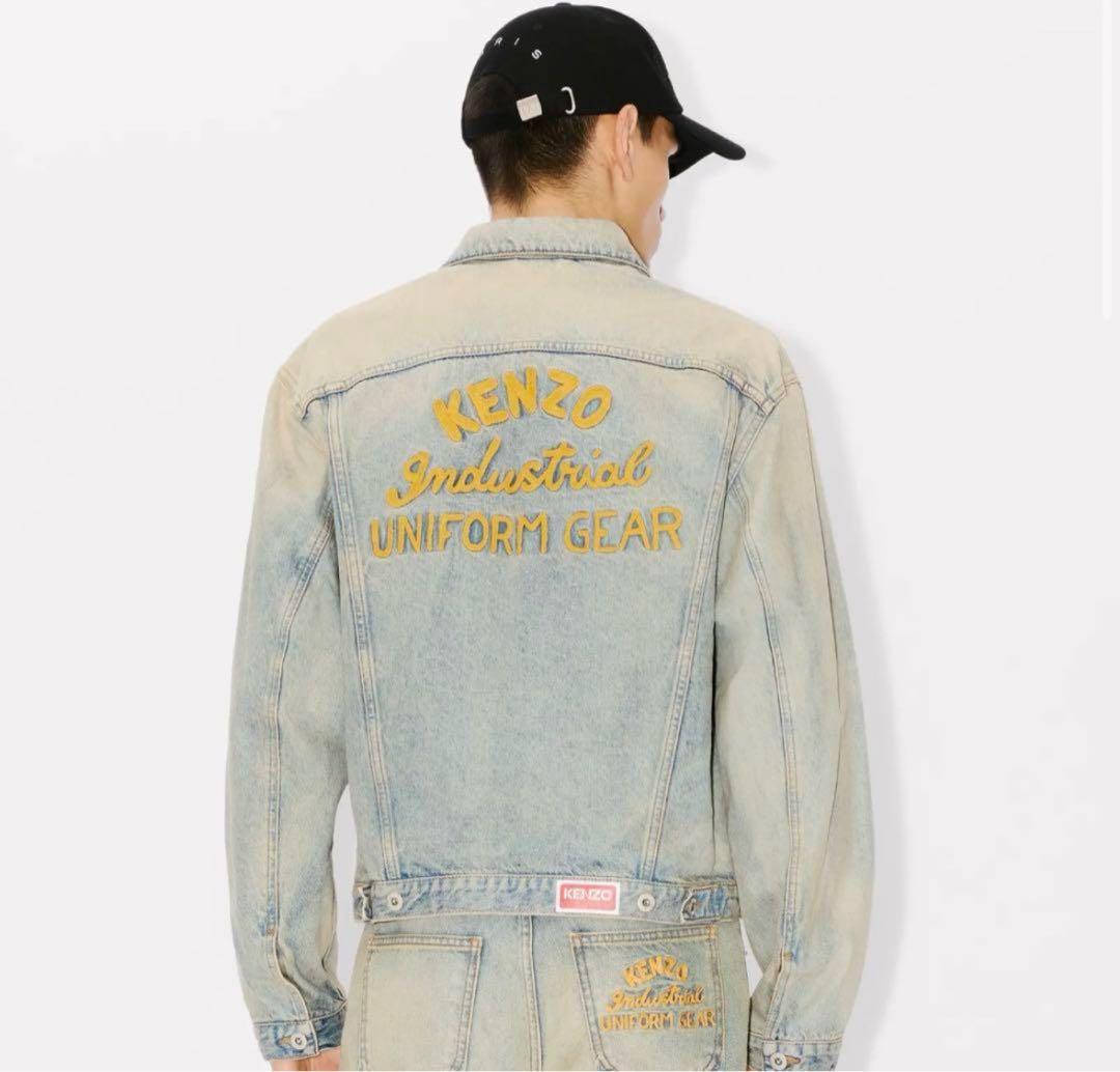 KENZO DRAWN VARSITY デニム トラッカー ジャケット　サイズM