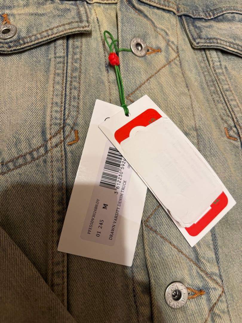 KENZO DRAWN VARSITY デニム トラッカー ジャケット　サイズM