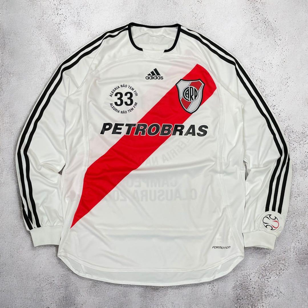 希少】07/08 リーベルプレート ユニフォーム 長袖 優勝記念 アディダス