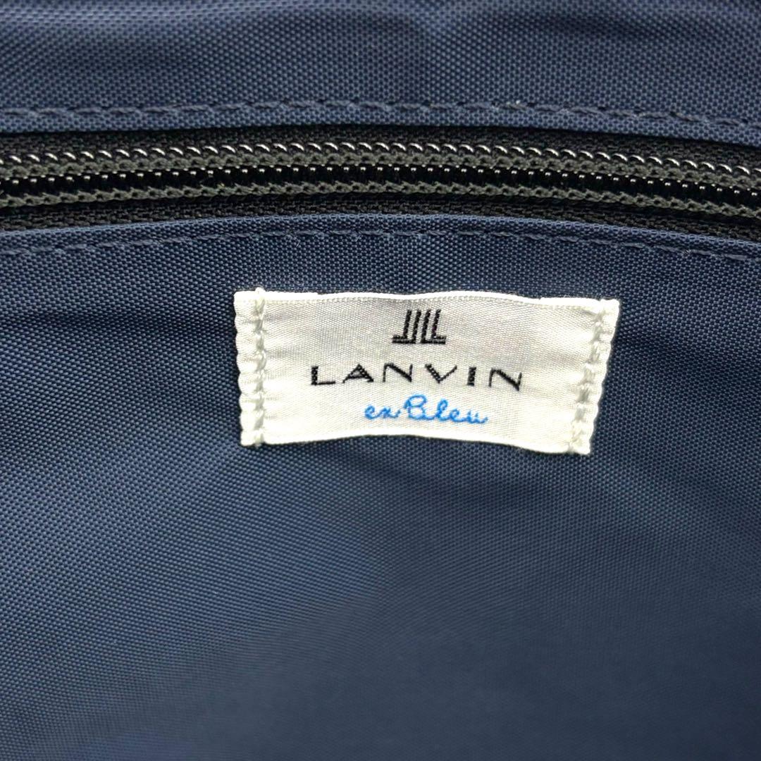 【美品】LANVAN en Blue ランバオンブルー ショルダーバッグ レザー