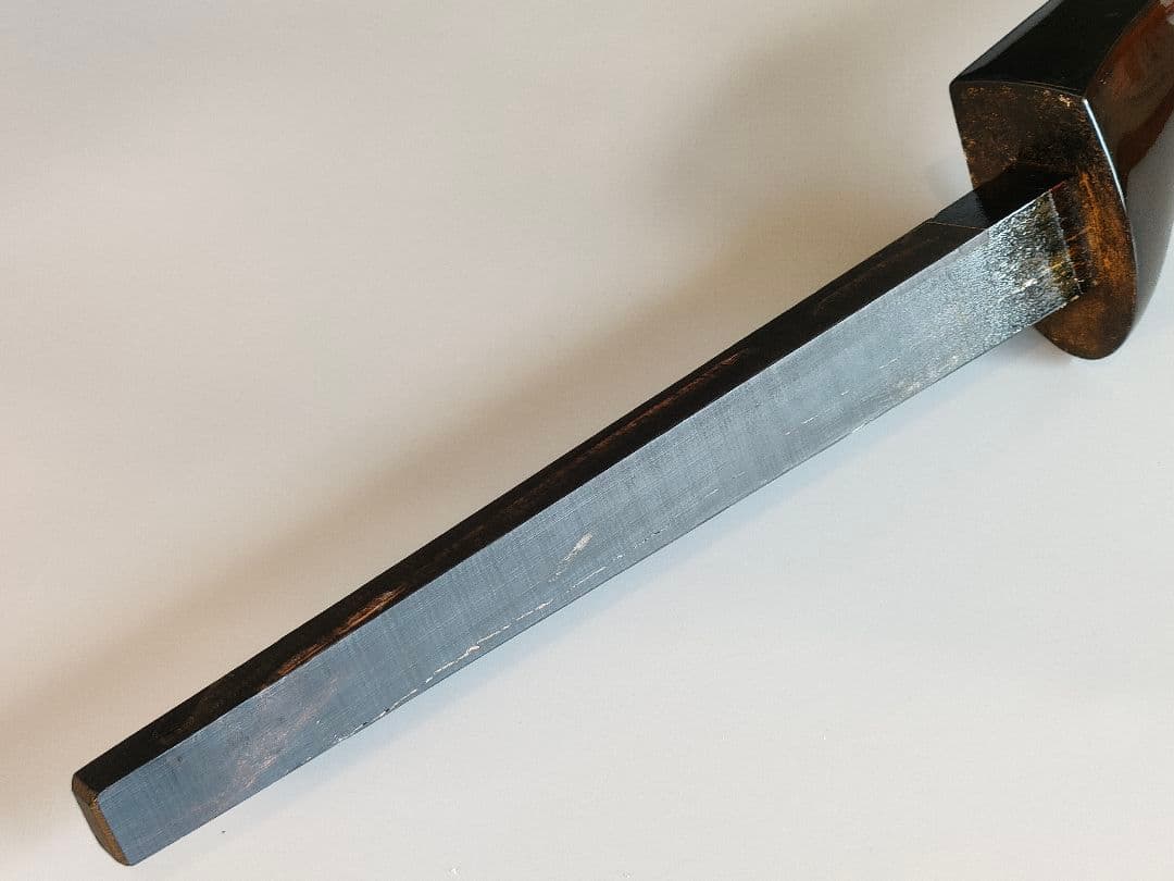 ニコニコ名工内間直樹氏作 小与那城型 カミゲン黒木本革一枚張り