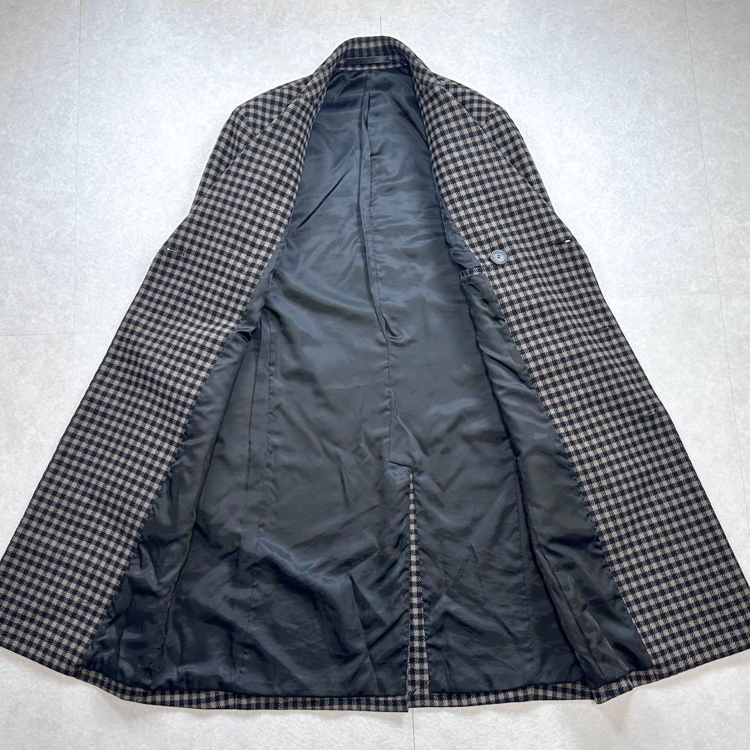 【美品】Theory ウールカシミヤダブルチェスターコート チェック XS