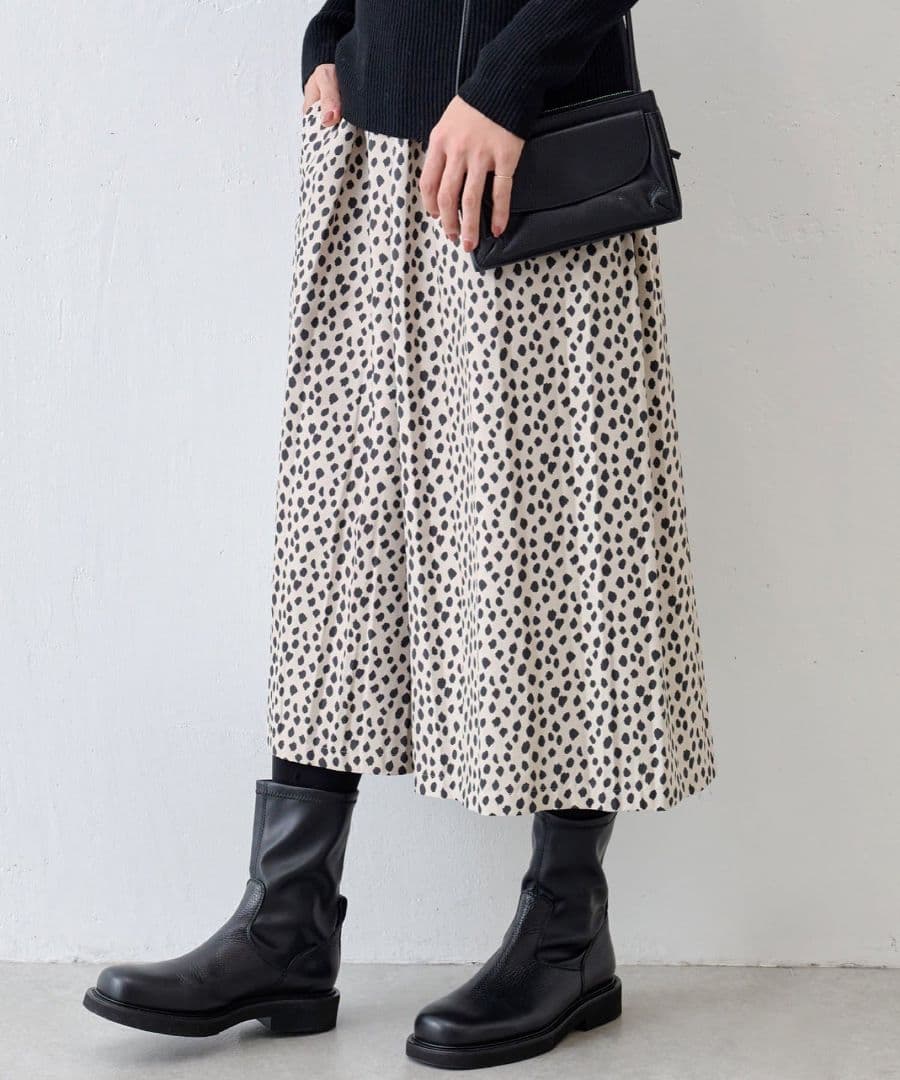 【新品】BEARDSLEY ビアズリー　レオパードジャガードキュロット