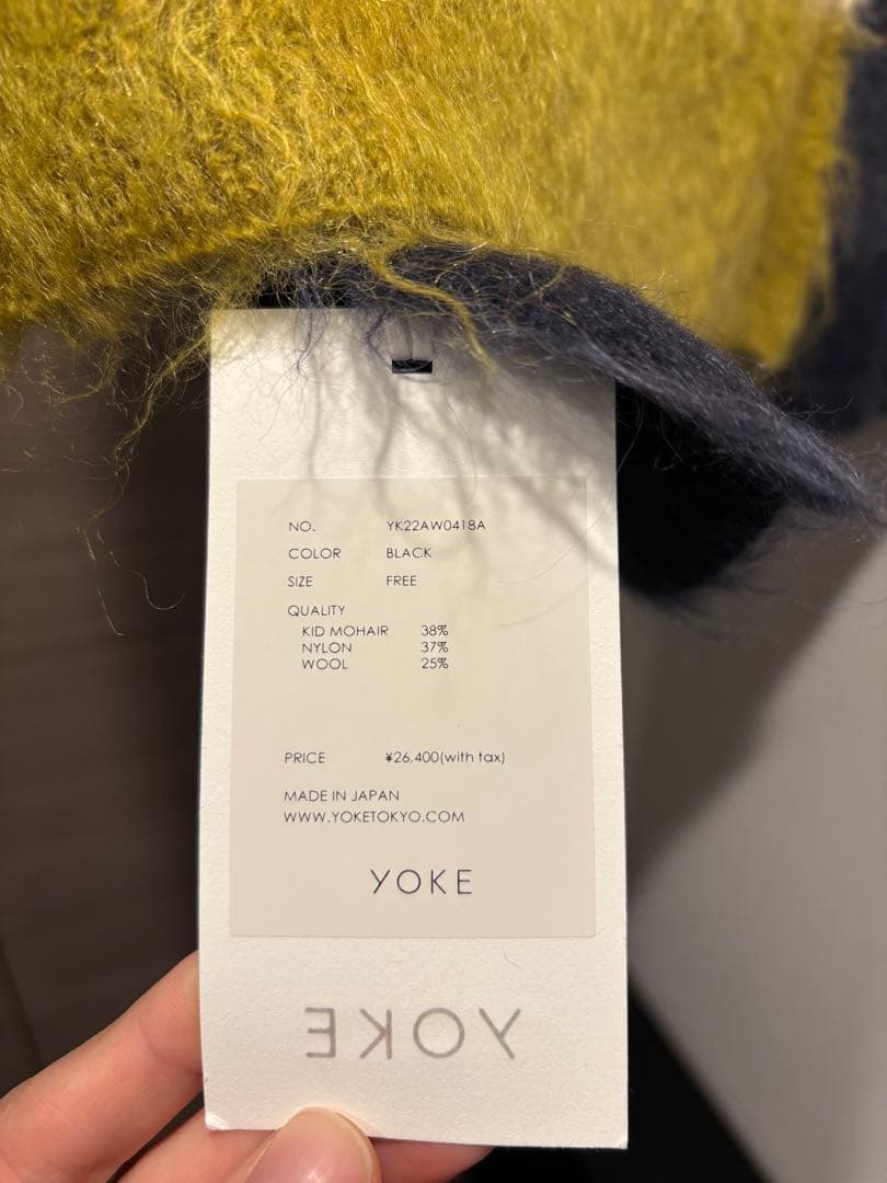 yoke 22AWヨーク モヘア ストール マフラー 新品タグ付き アクネ