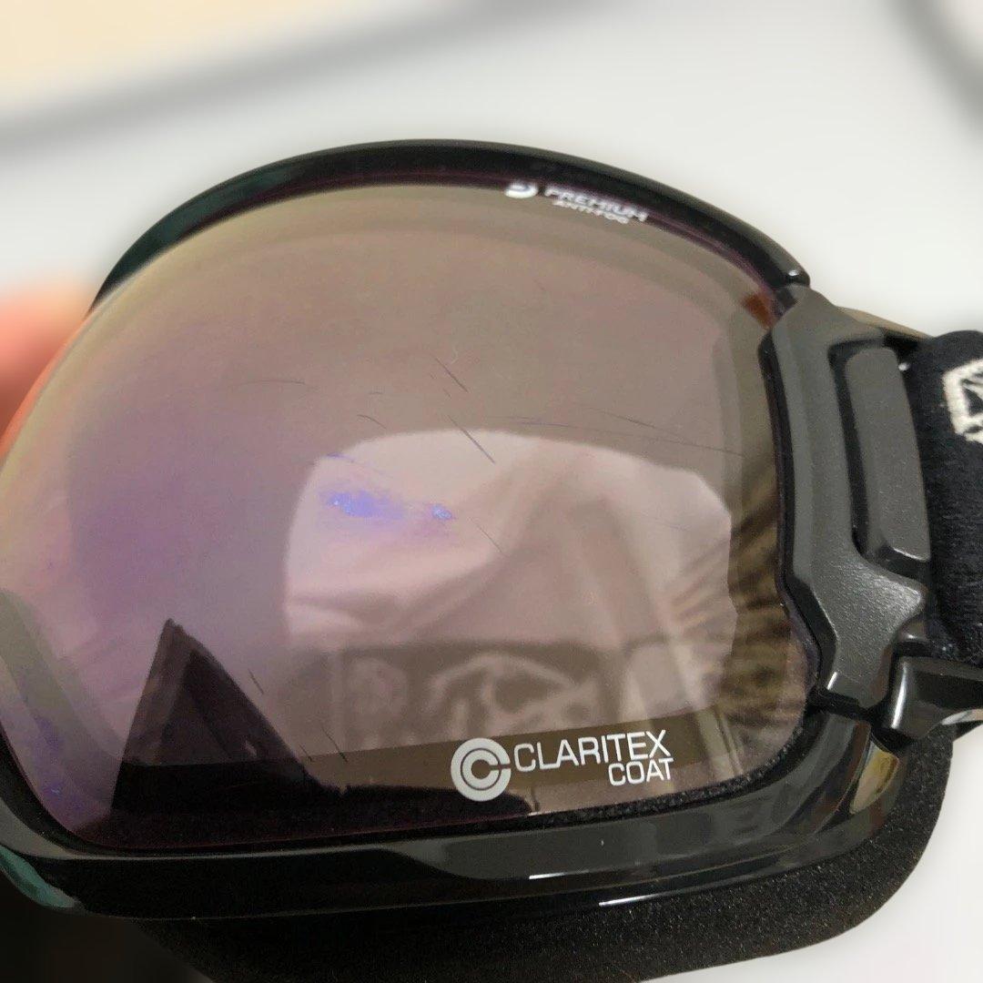 dice bank 調光 スノーボード ゴーグル 15-55% 球面 換気でき